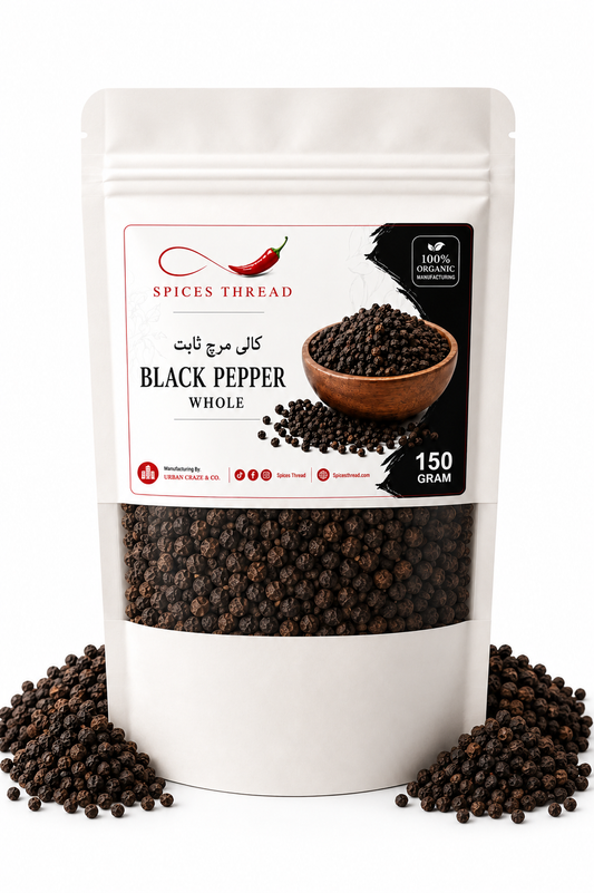Spices Thread Black Pepper Whole | Sabut Kali Mirch - 150g